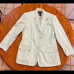 Laura Scott light green size 14 women’s blazer.